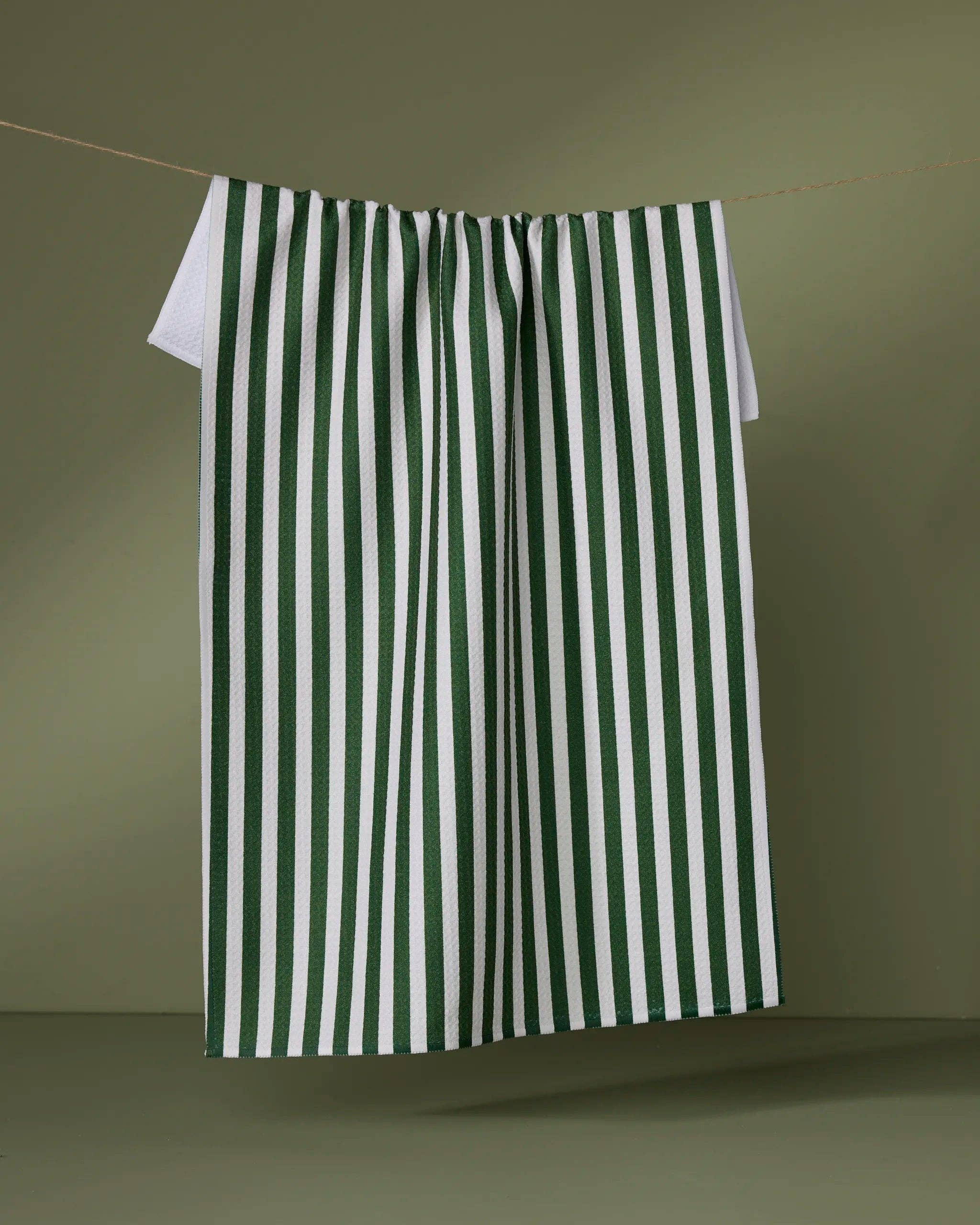 Ribbon Green Tea Towel