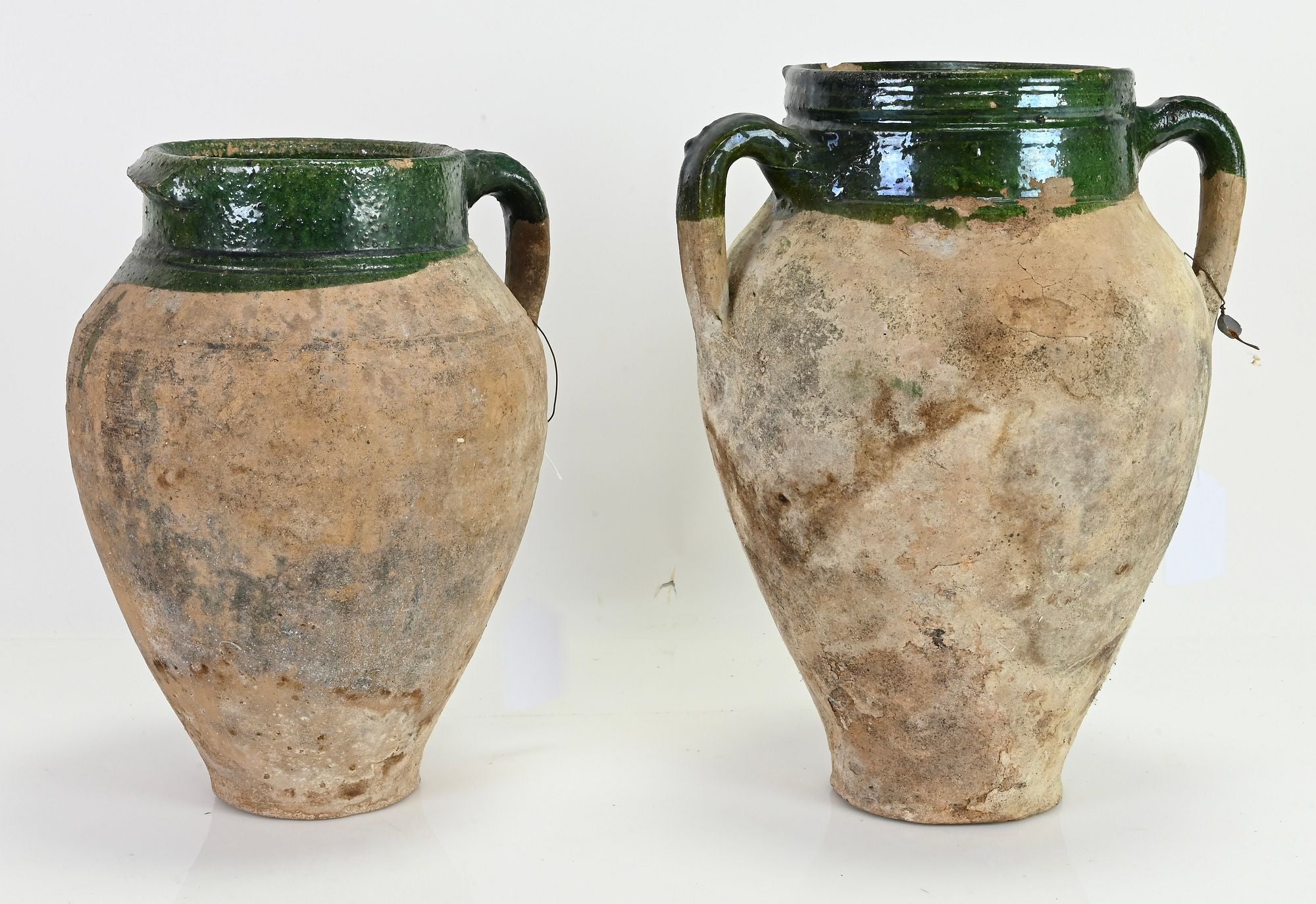 Antique French Pottery Olive Jars