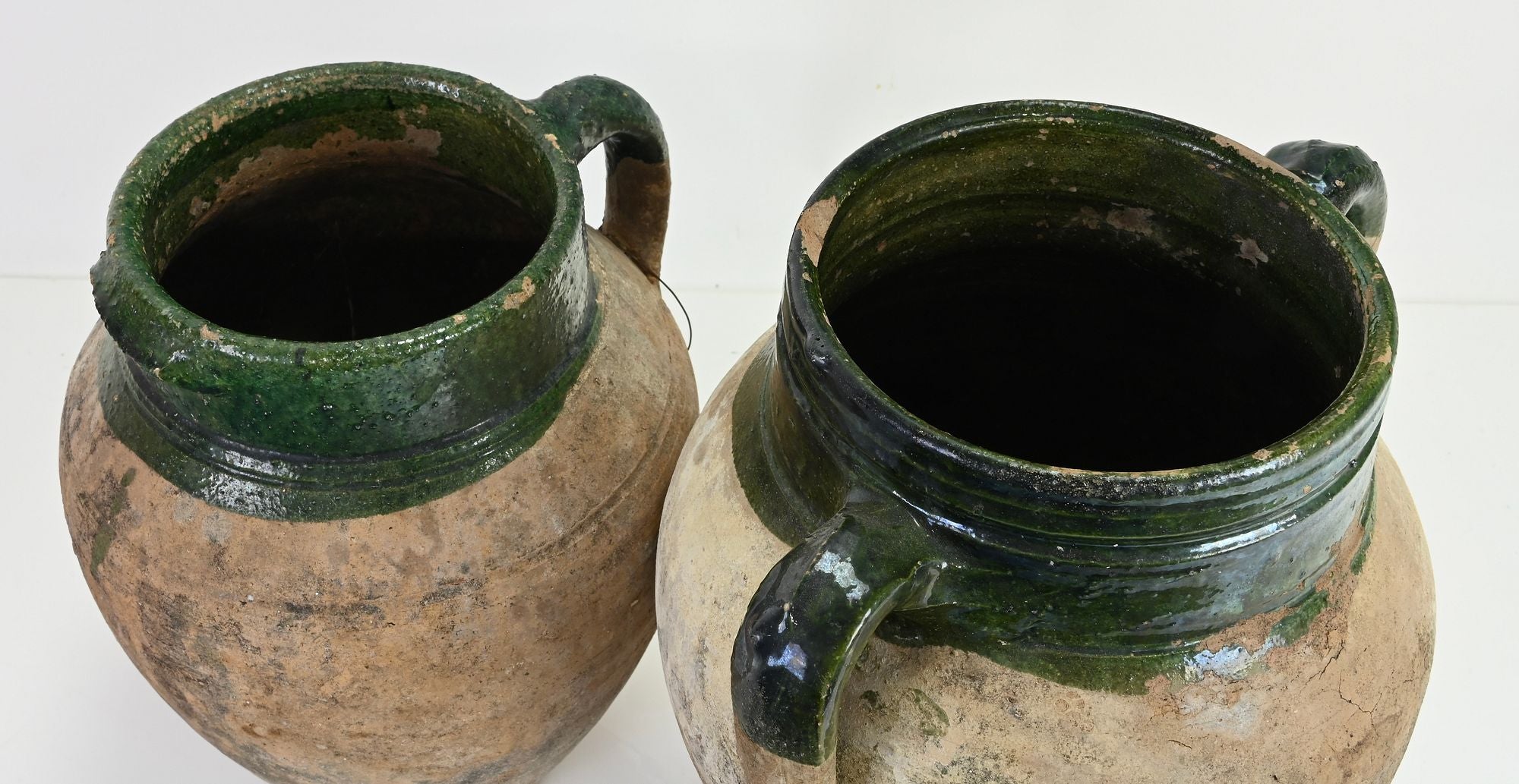 Antique French Pottery Olive Jars