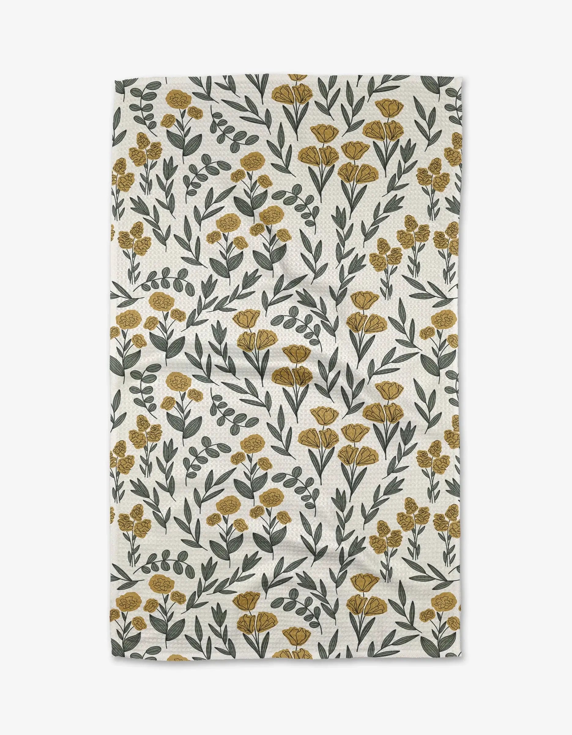 Charolette Yellow Tea Towel