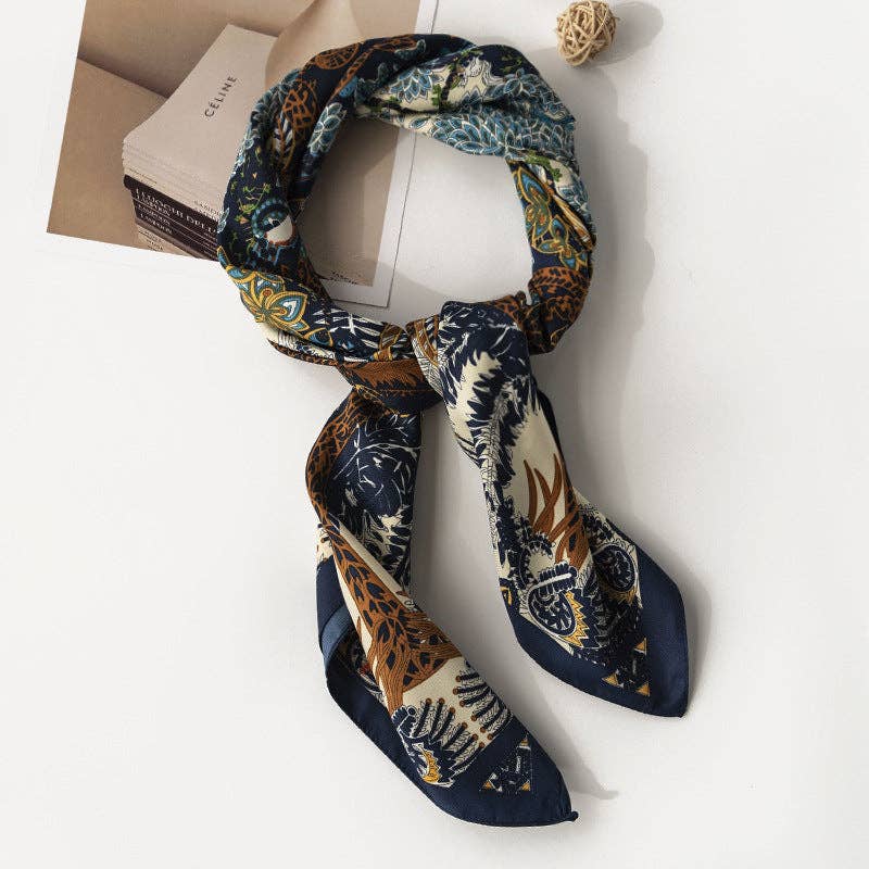 Botanical Floral Square Scarf