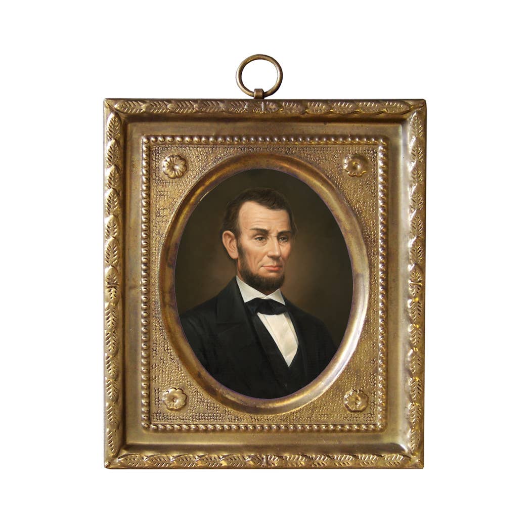 Abe Lincoln Brass Frame