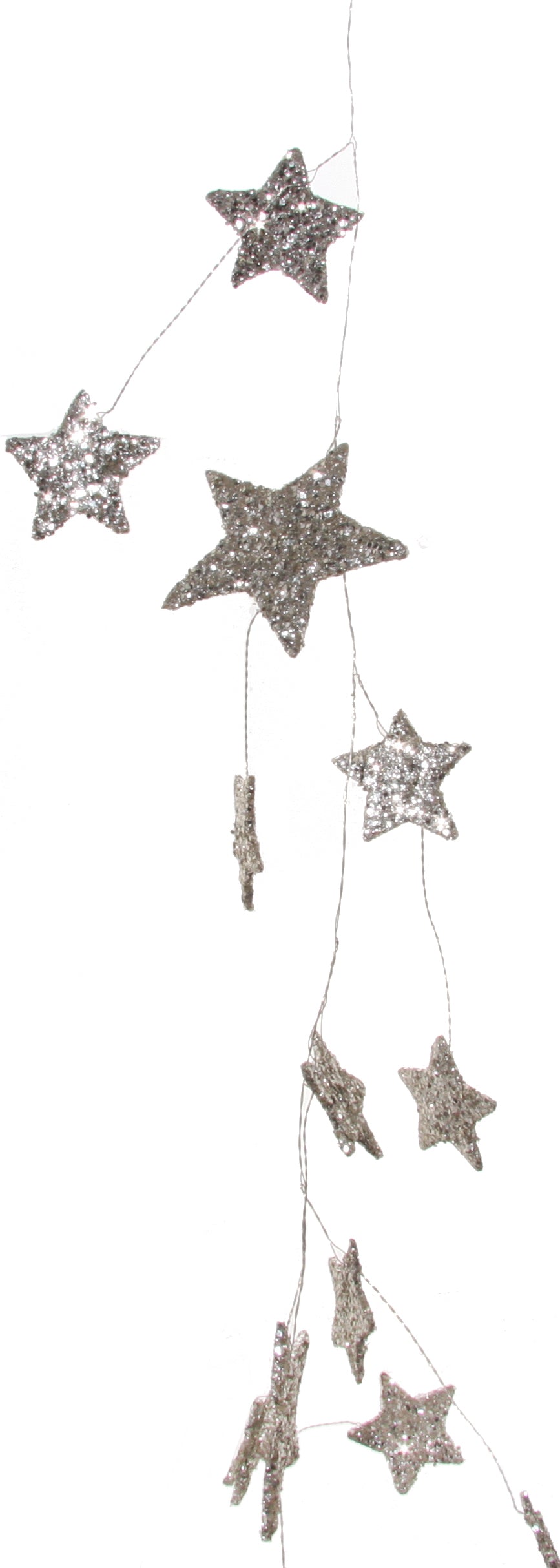 Twinkling Glitter Star Garland