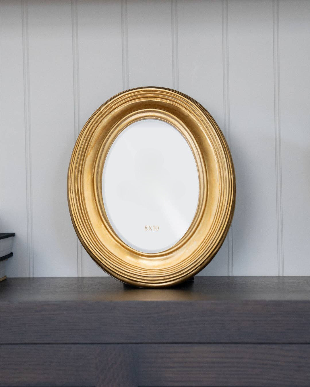 Gold Oval Photo Frame