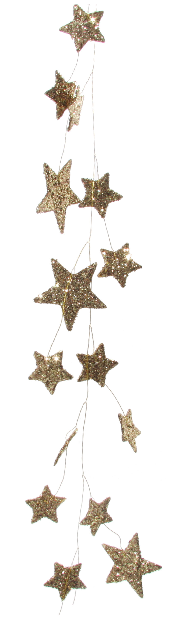 Twinkling Glitter Star Garland