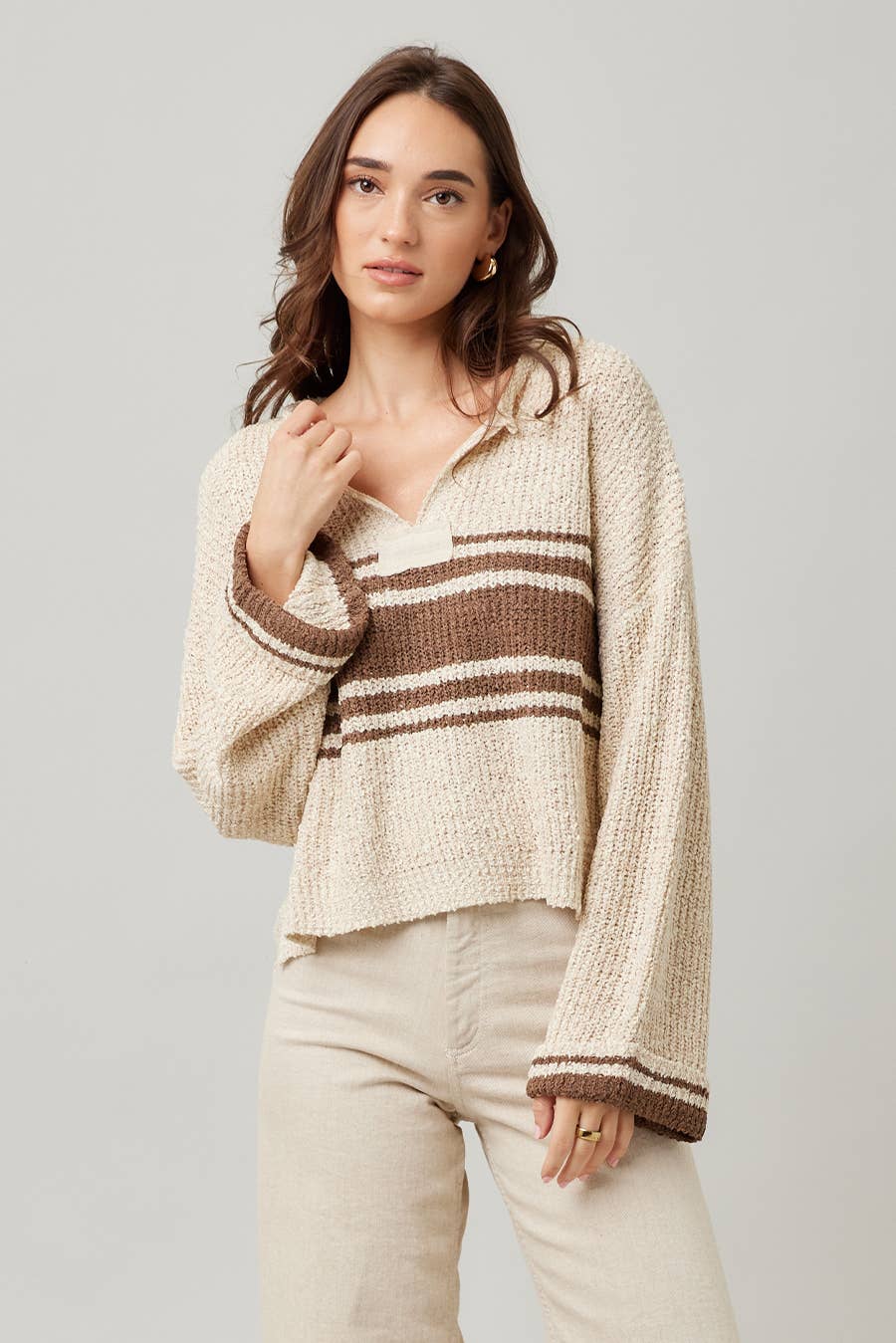 Striped Long Sleeve Sweater