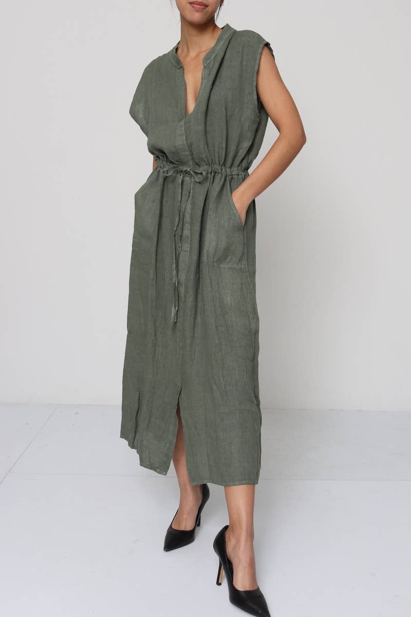 Linen Tie Dress