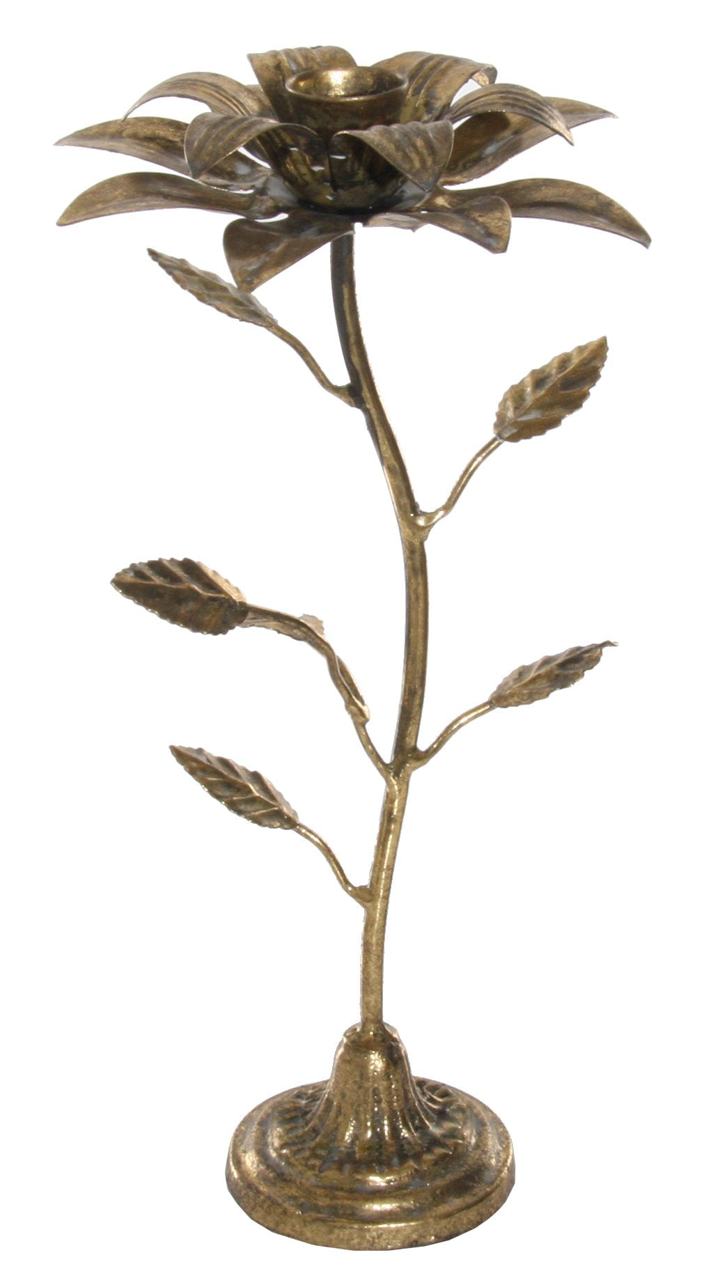 Brass Flower Candleholder