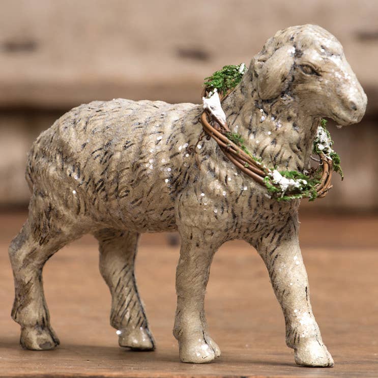 SHEEP WITH WREATH