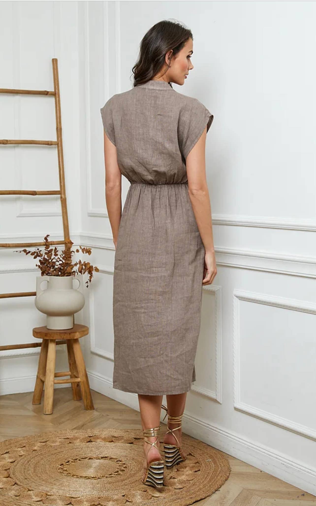 Linen Tie Dress
