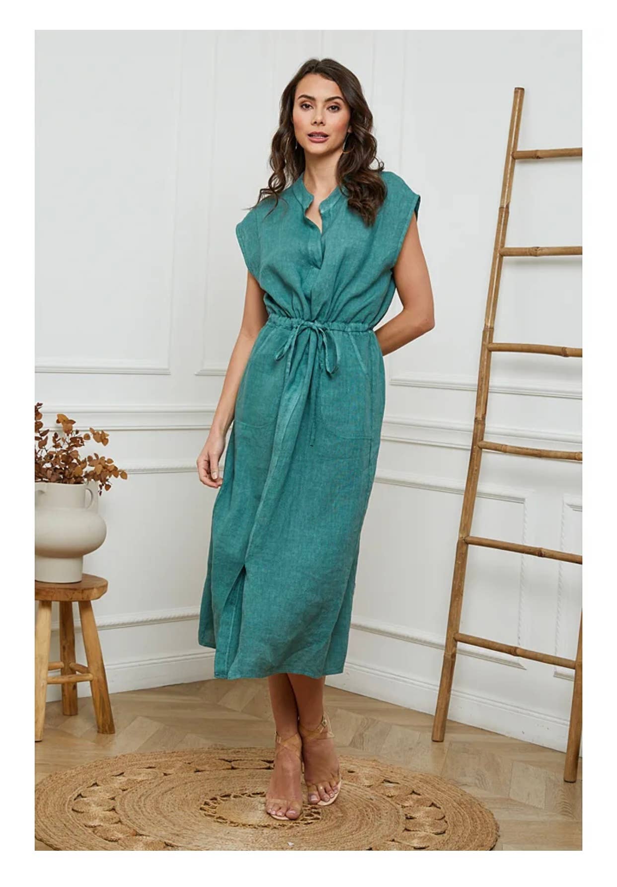Linen Tie Dress
