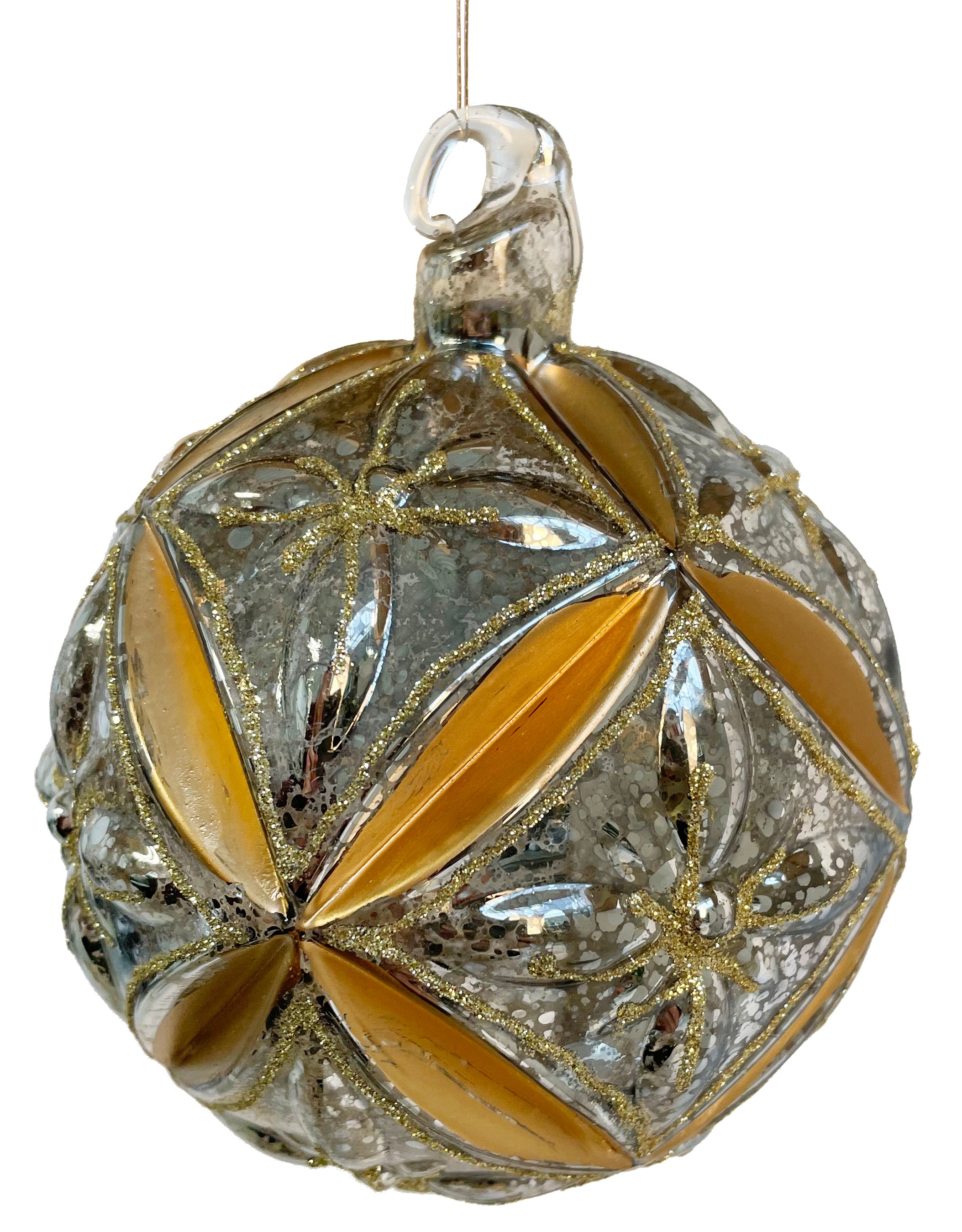 Francis painted gold ornament