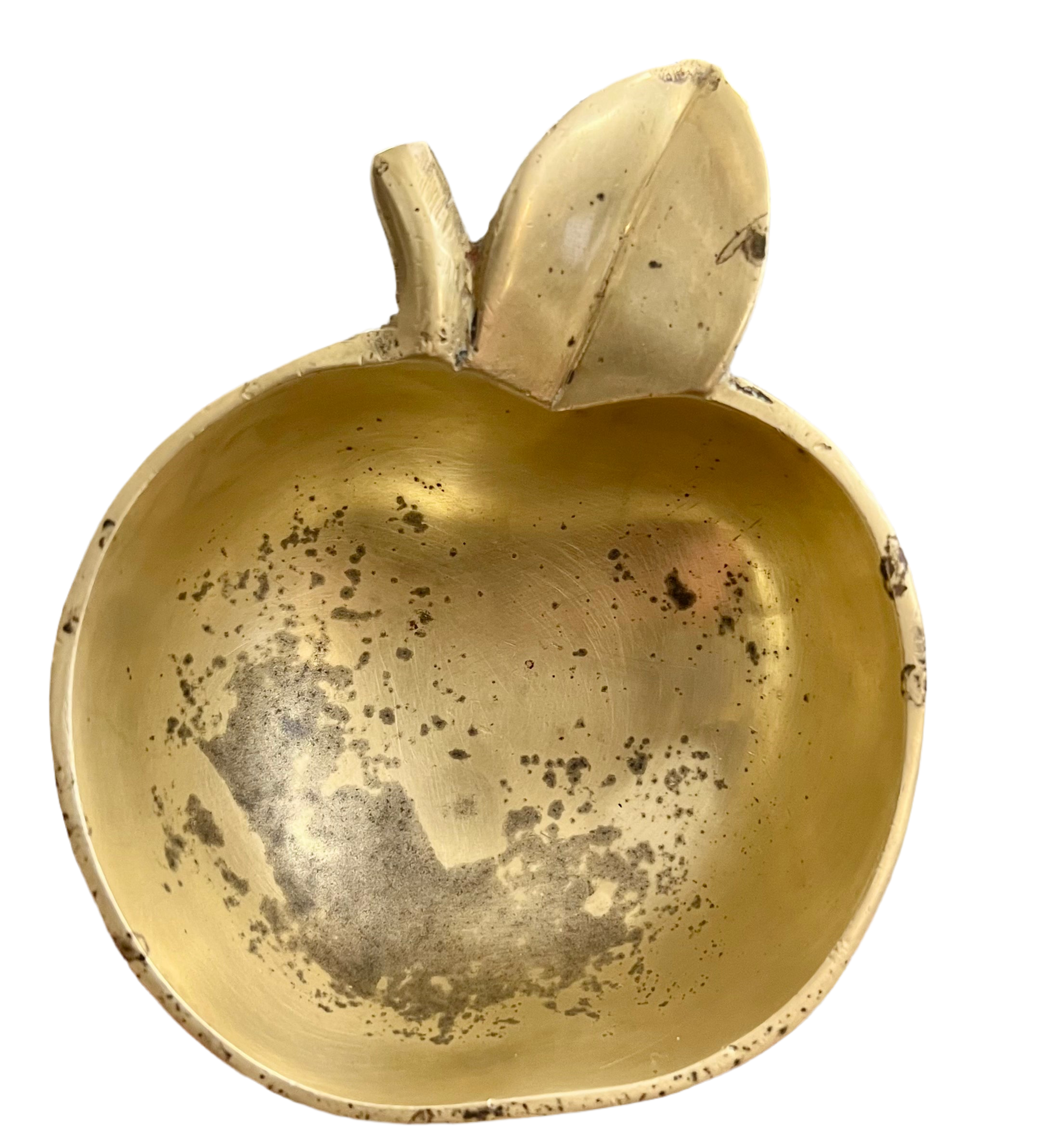 Vintage Brass Apple Bowl