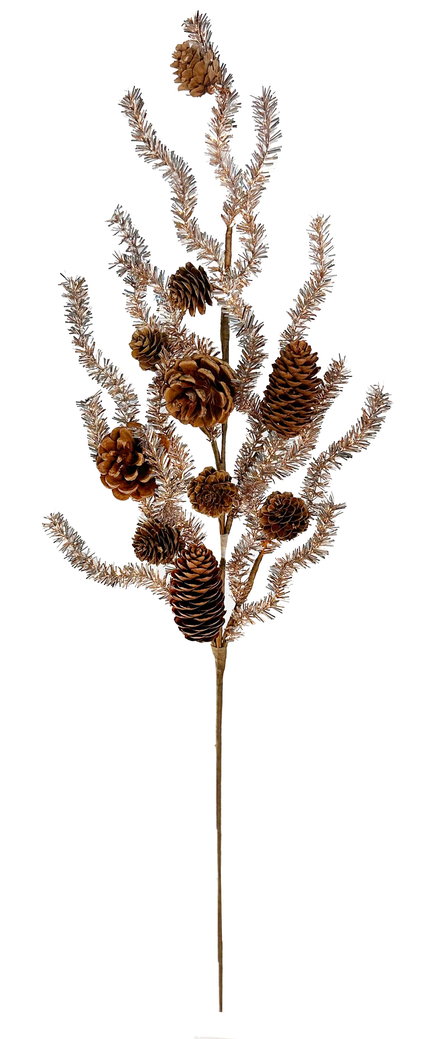 Tinsel Pinecone Pick