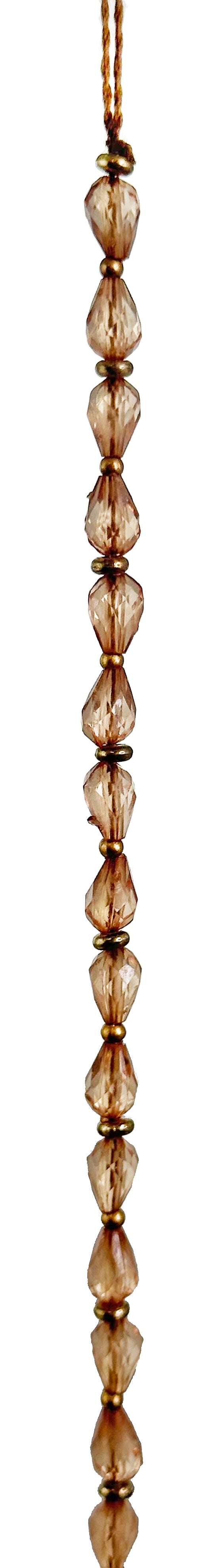 Transparent Brown Drop Garland