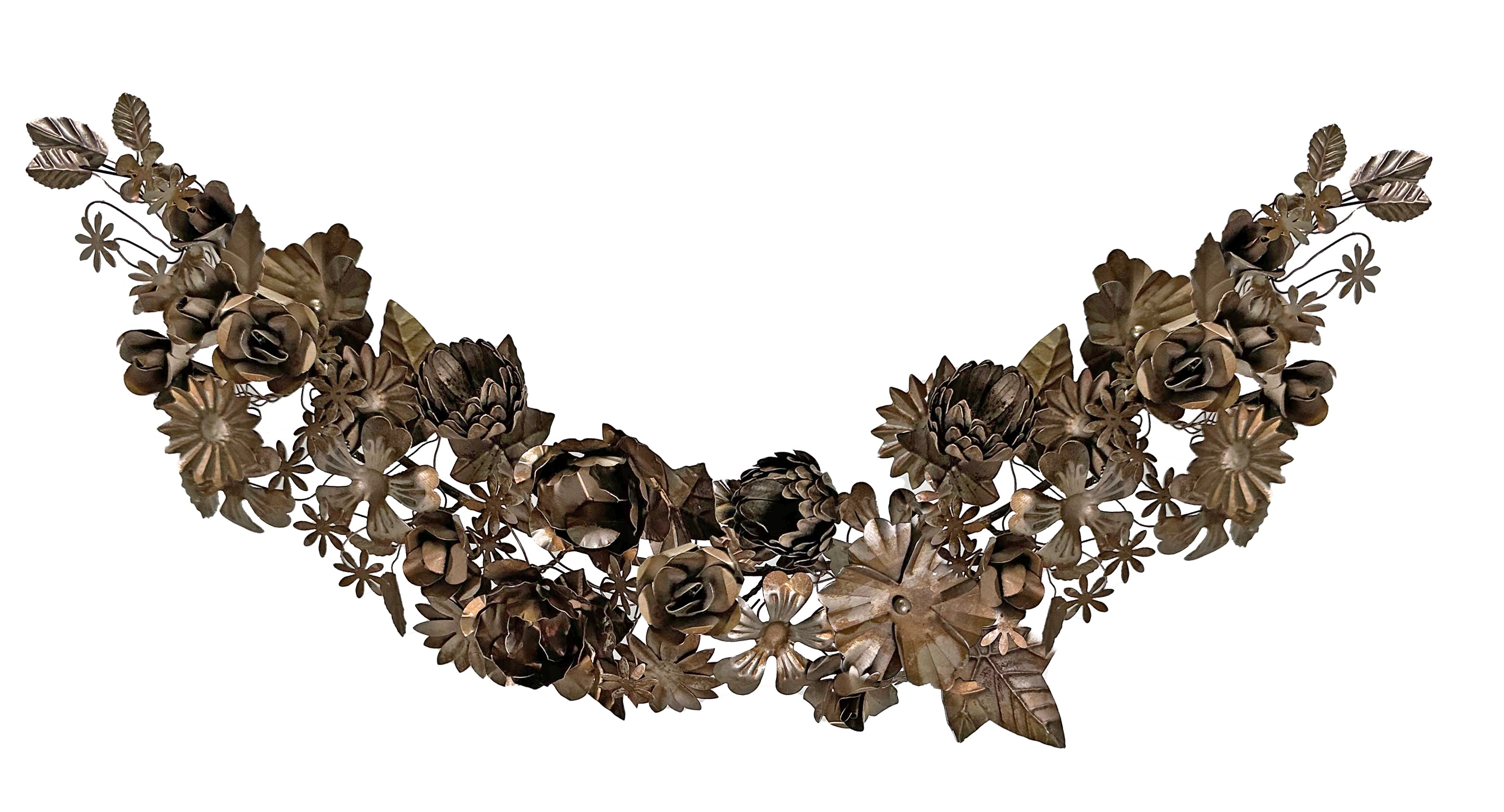 Metal flower garland collar