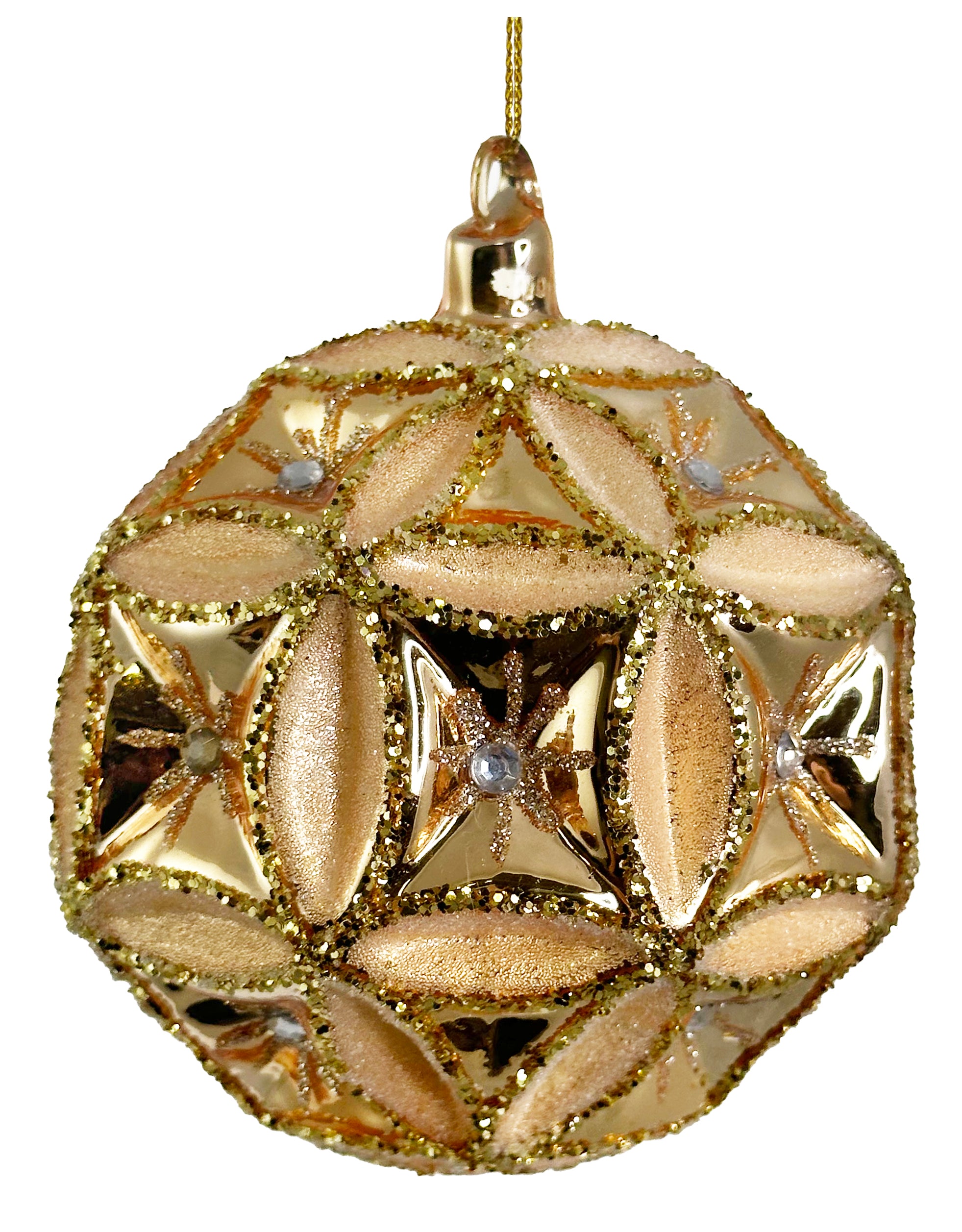 geo gold ornament