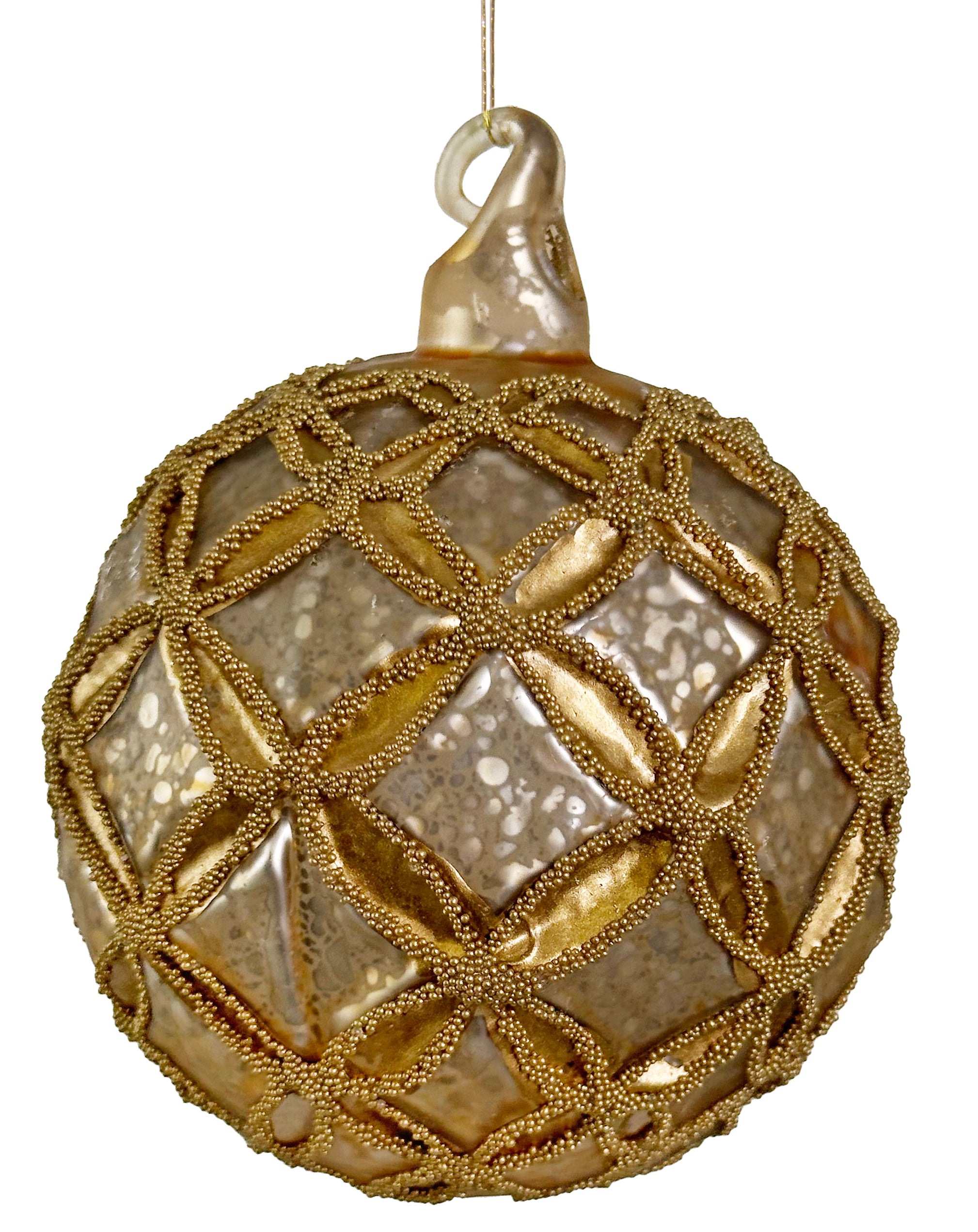 Gilded Bead Ornament