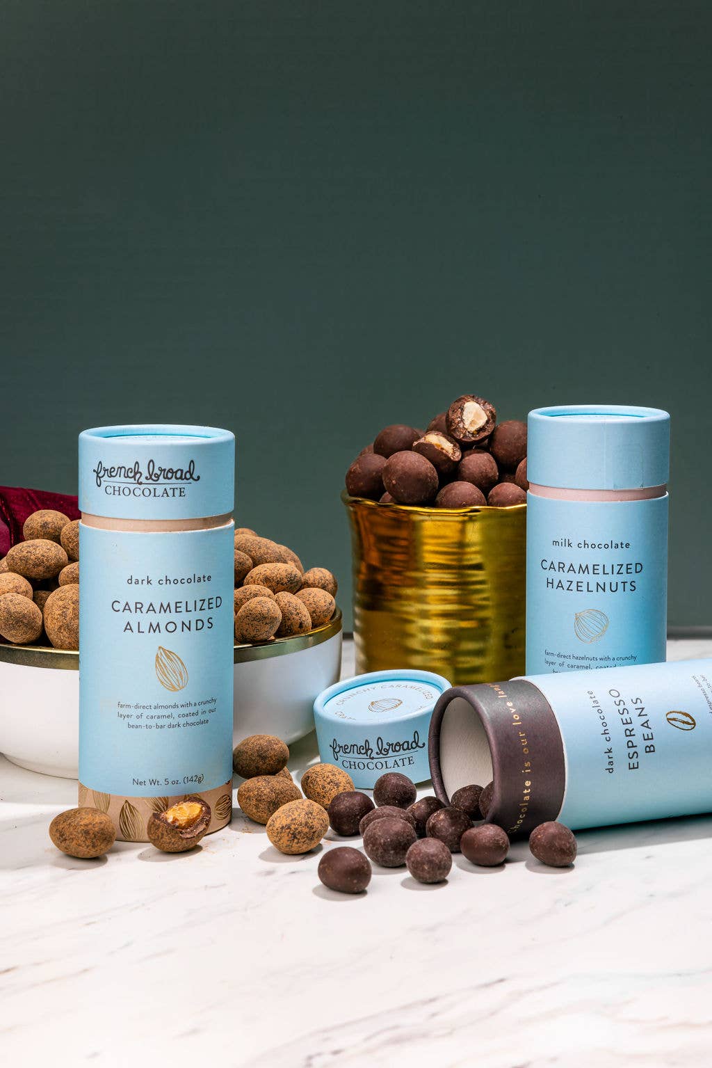 Milk Chocolate-Covered Caramelized Hazelnuts - 5oz