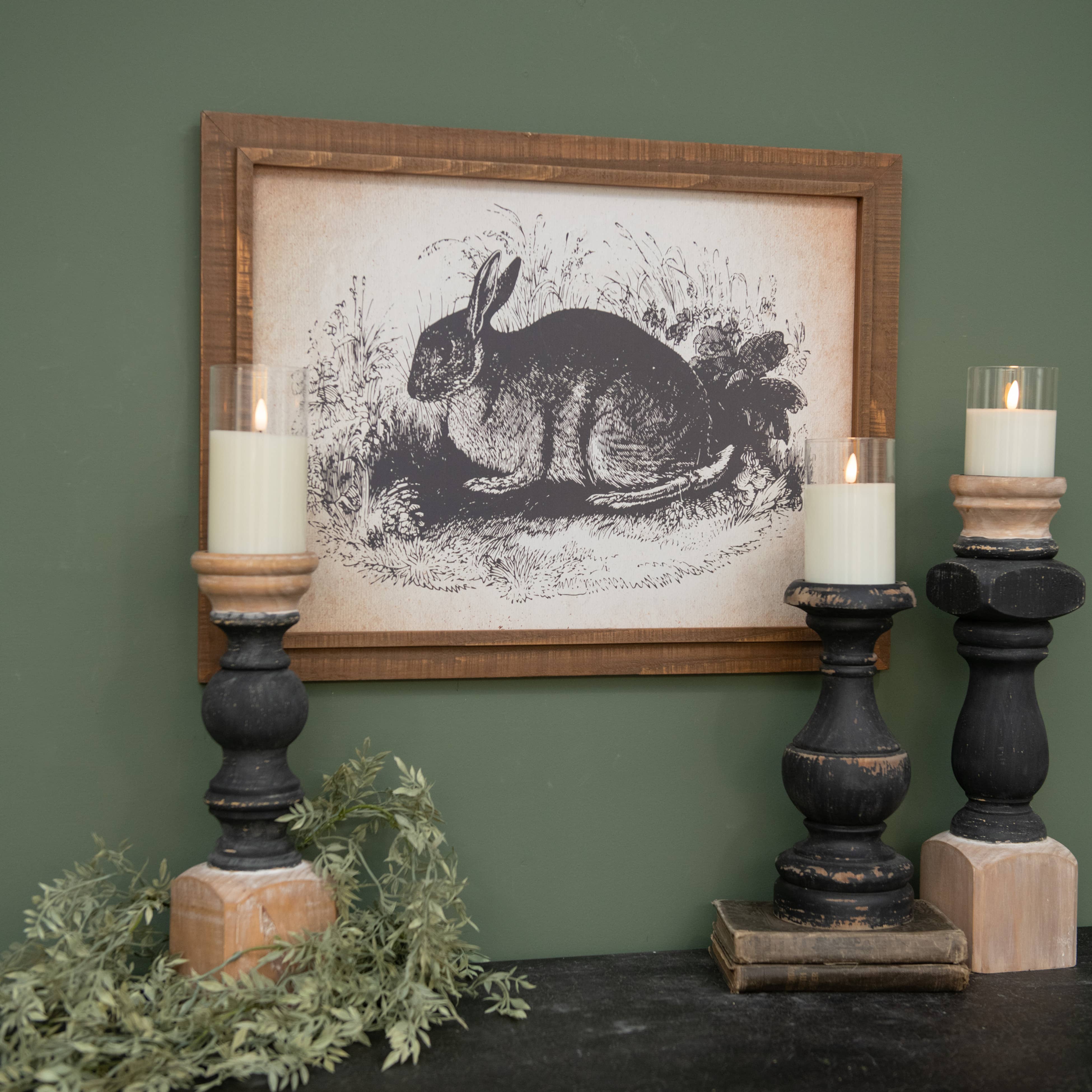 RUSTIC BUNNY PRINT