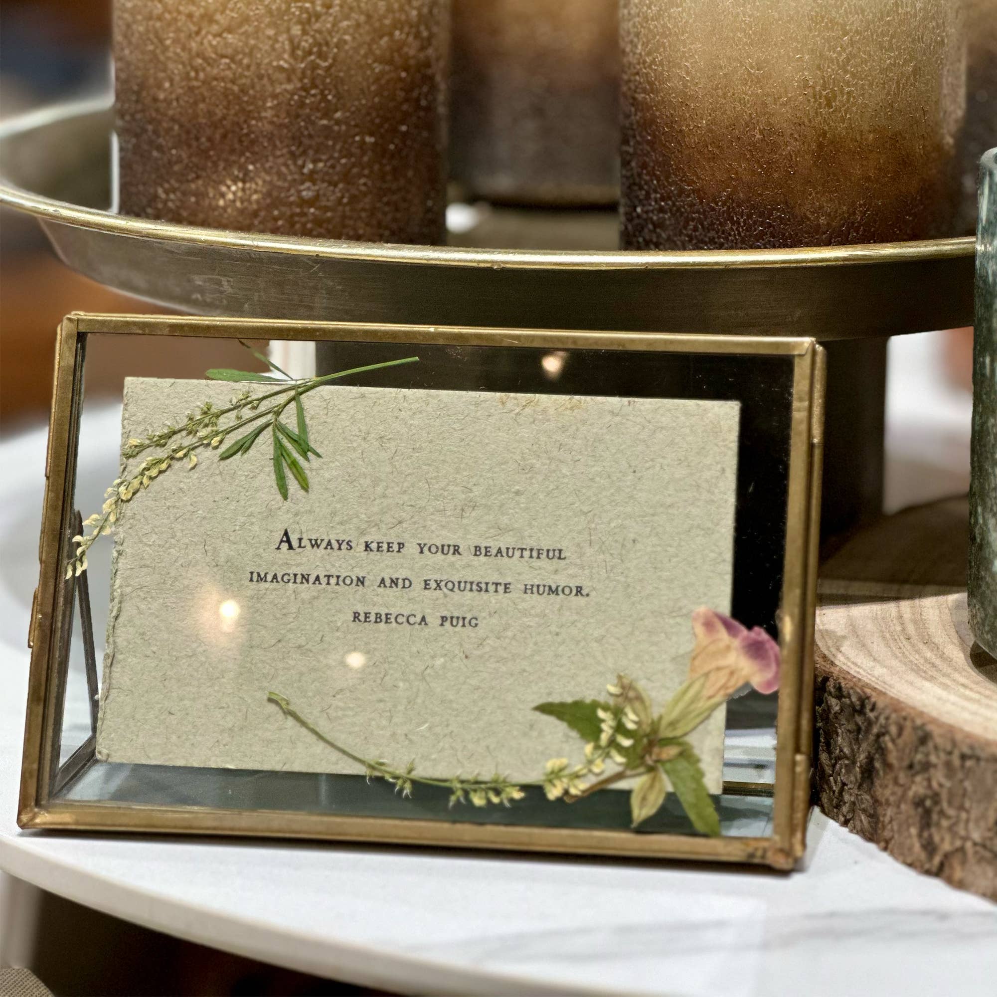 Brass Standing Picture Frame