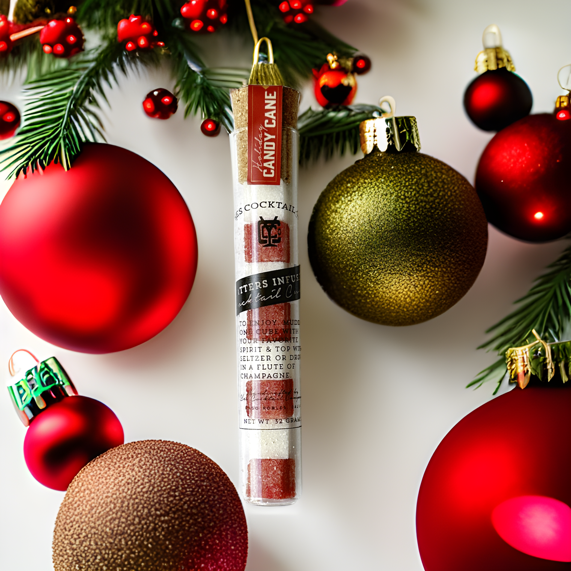 Candy Cane Cocktail Cubes: Stocking Stuffer