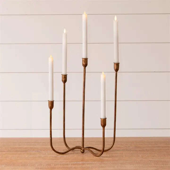 Hand Forged Metal Candelabra