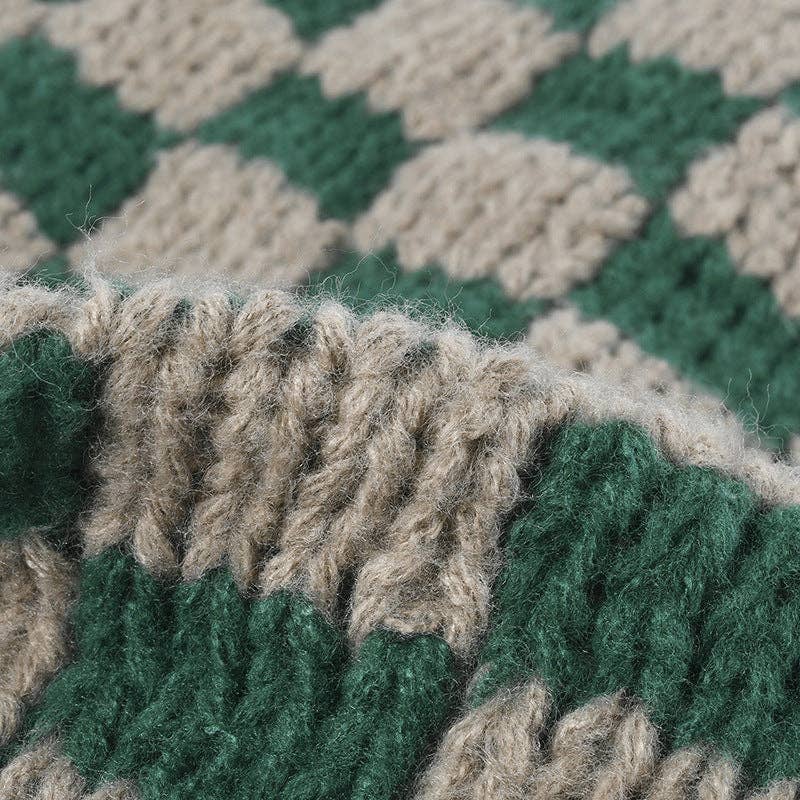 Checker Knit Beanie