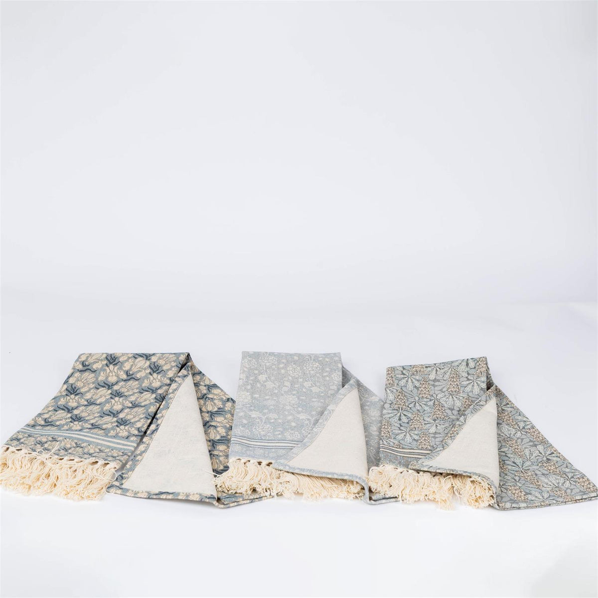 Block print Blue Tea Towel
