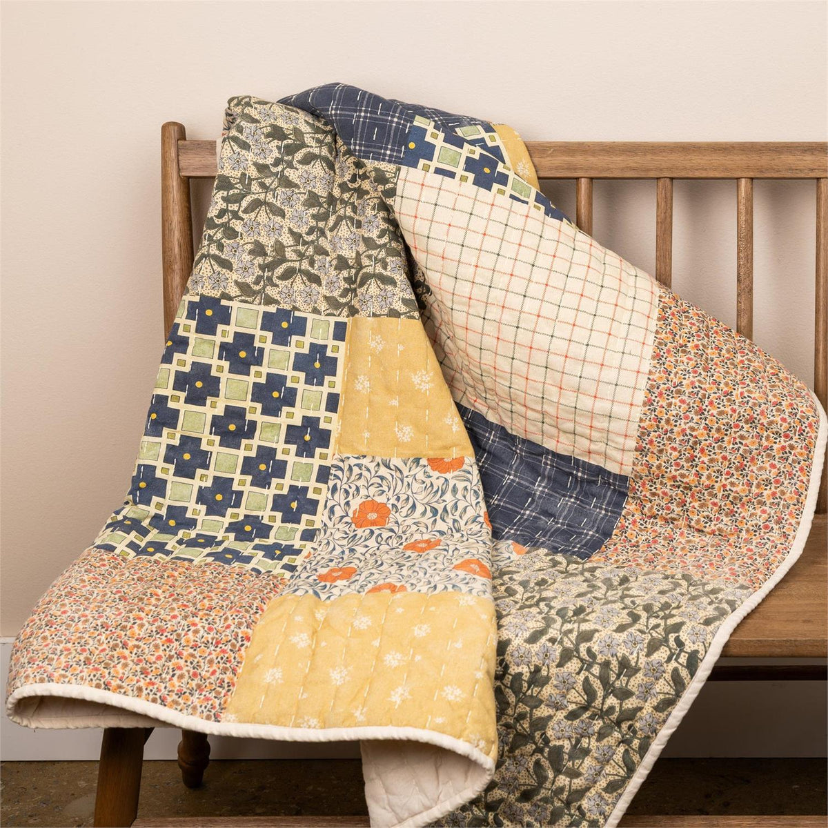 Quilted Patchwork Throw