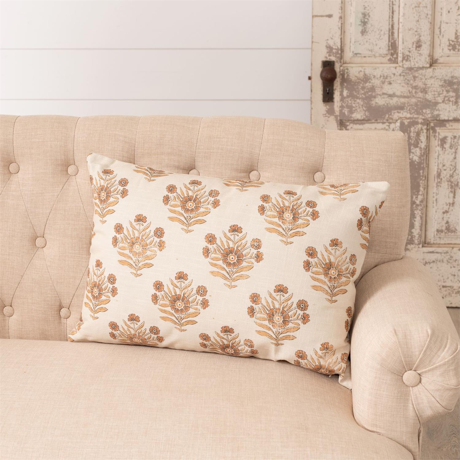 Block Print Pillow
