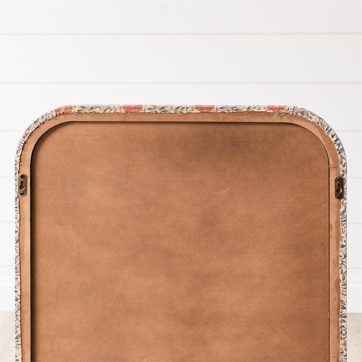 Framed Mirror -Textile Floral Artistry