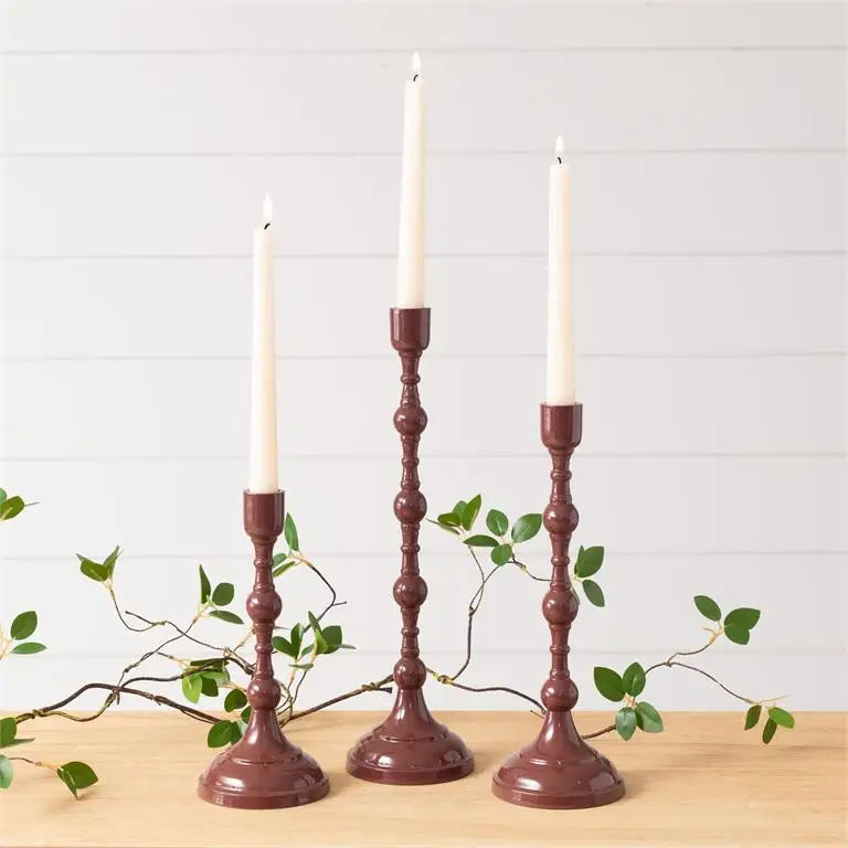 Maroon Taper Holder