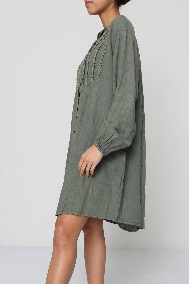 Linen Smock Dress