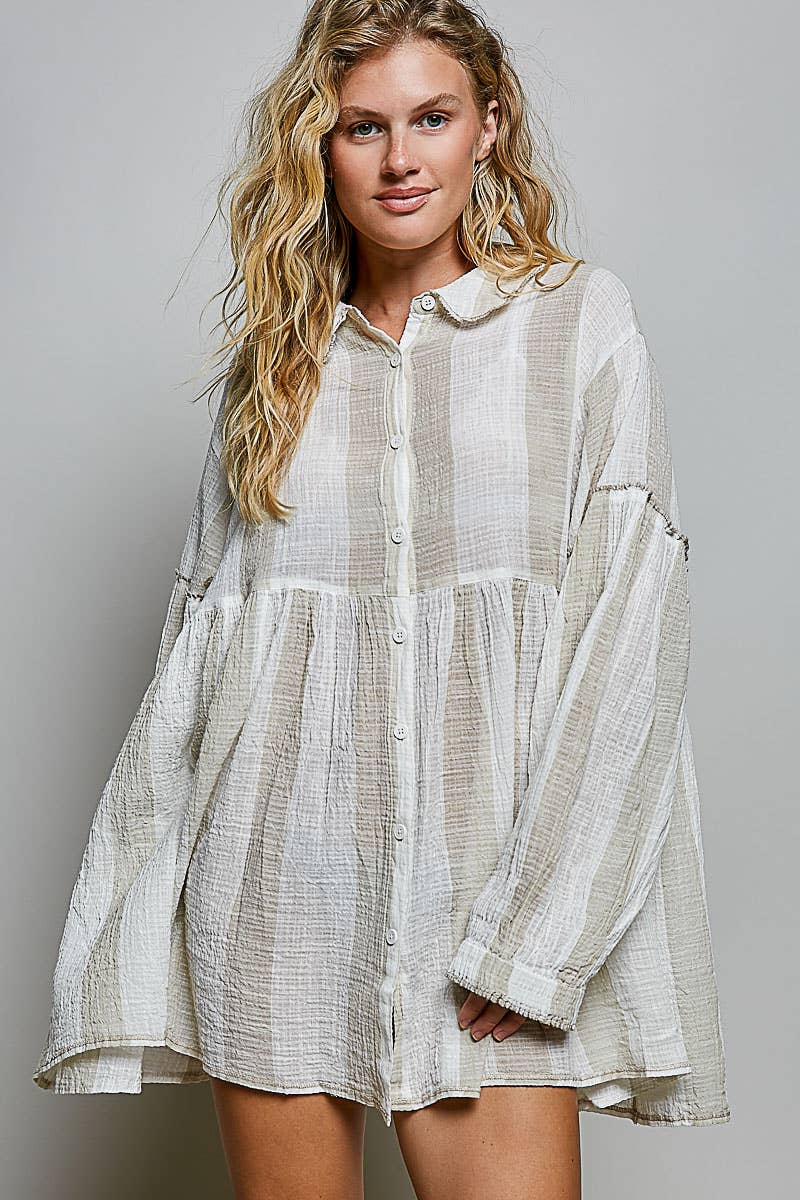 Miley Button Down