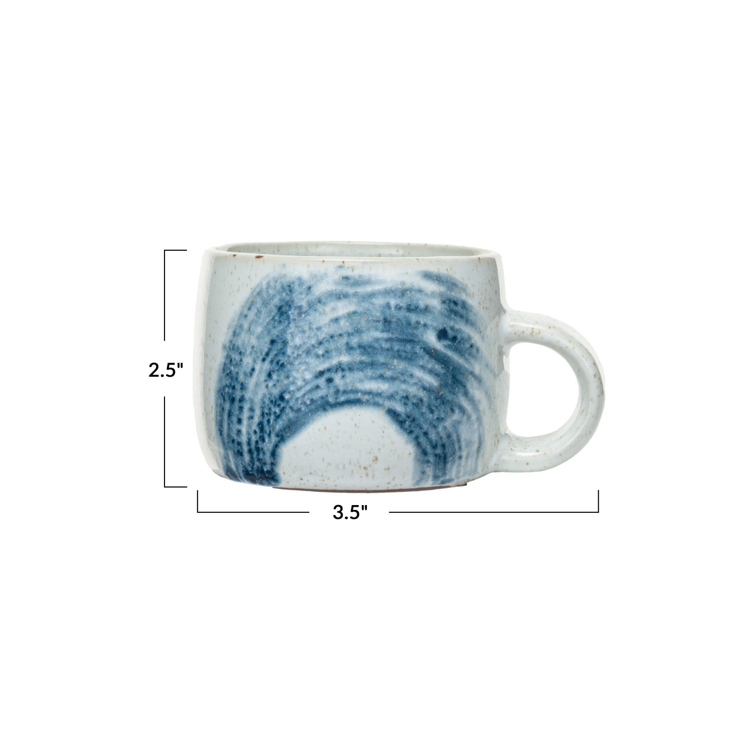 Hand-Painted Brush Mug