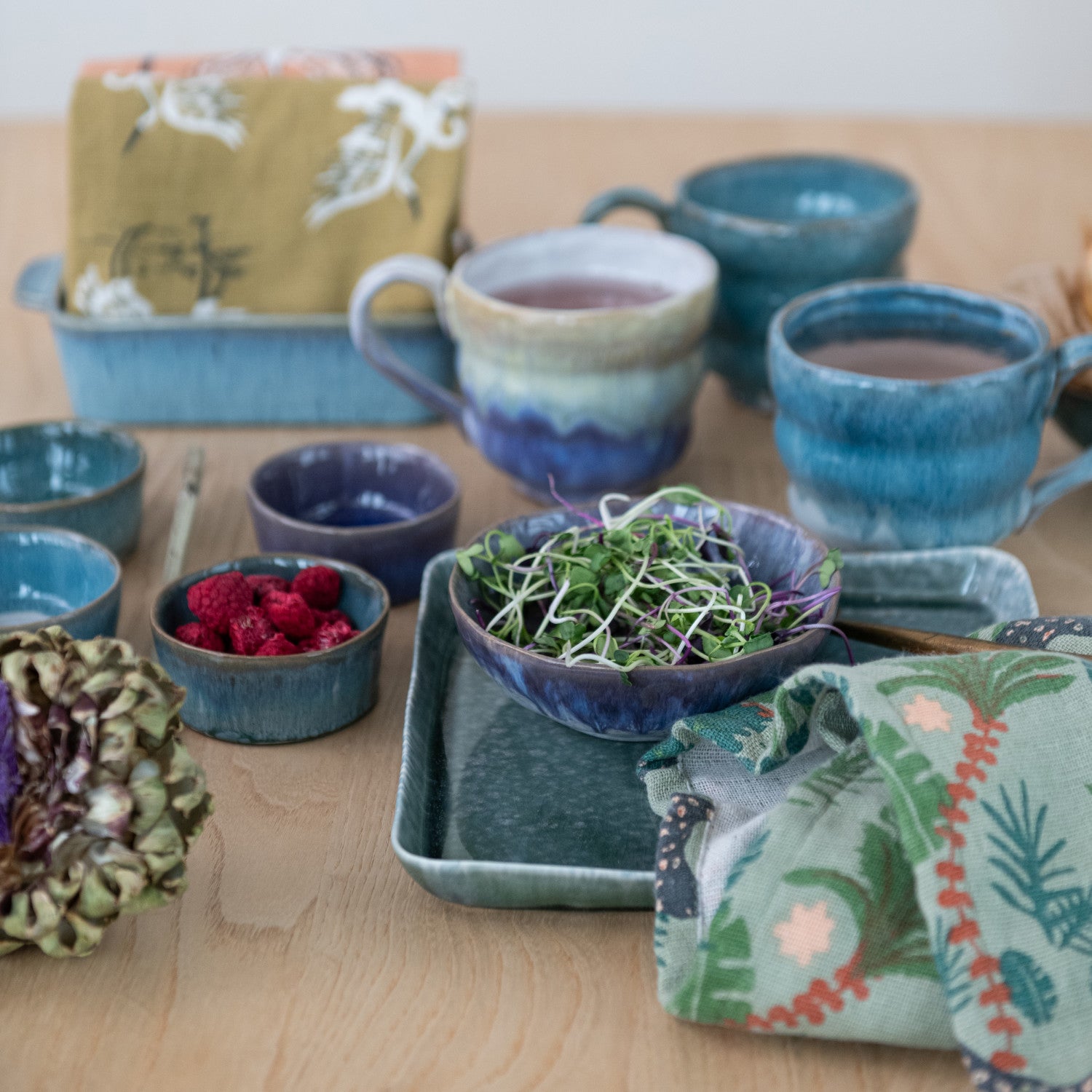 Stoneware Mug with Reactive Glaze