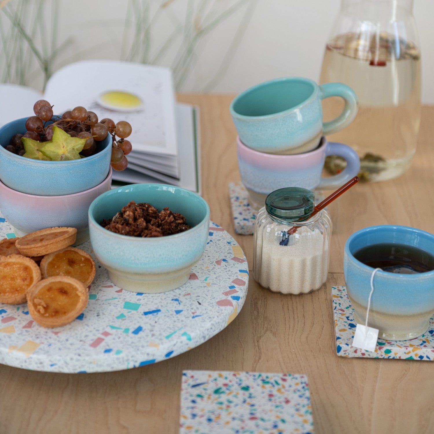 Stoneware Mug with Reactive Glaze