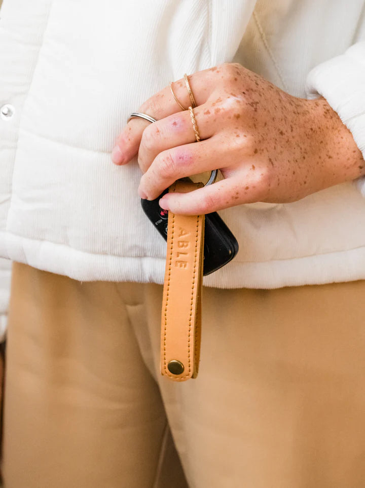 Atlas Leather Key Chain Ring