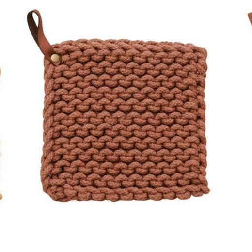 Leather Loop Pot Holder