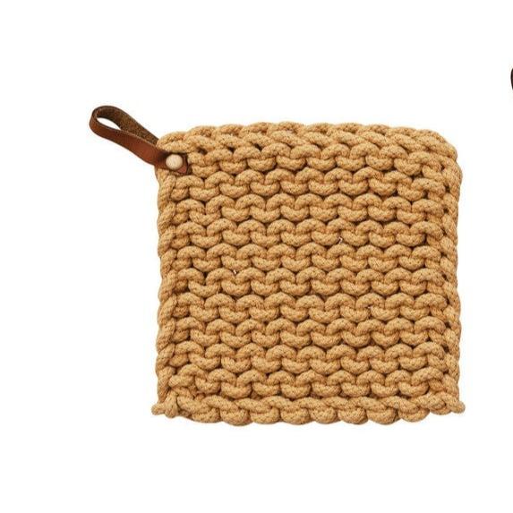 Leather Loop Pot Holder