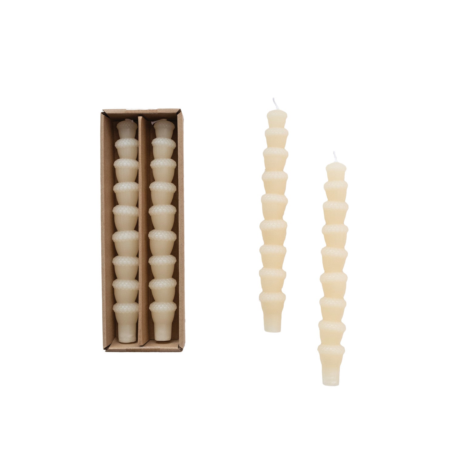 Acorn Shaped Taper Candles Box