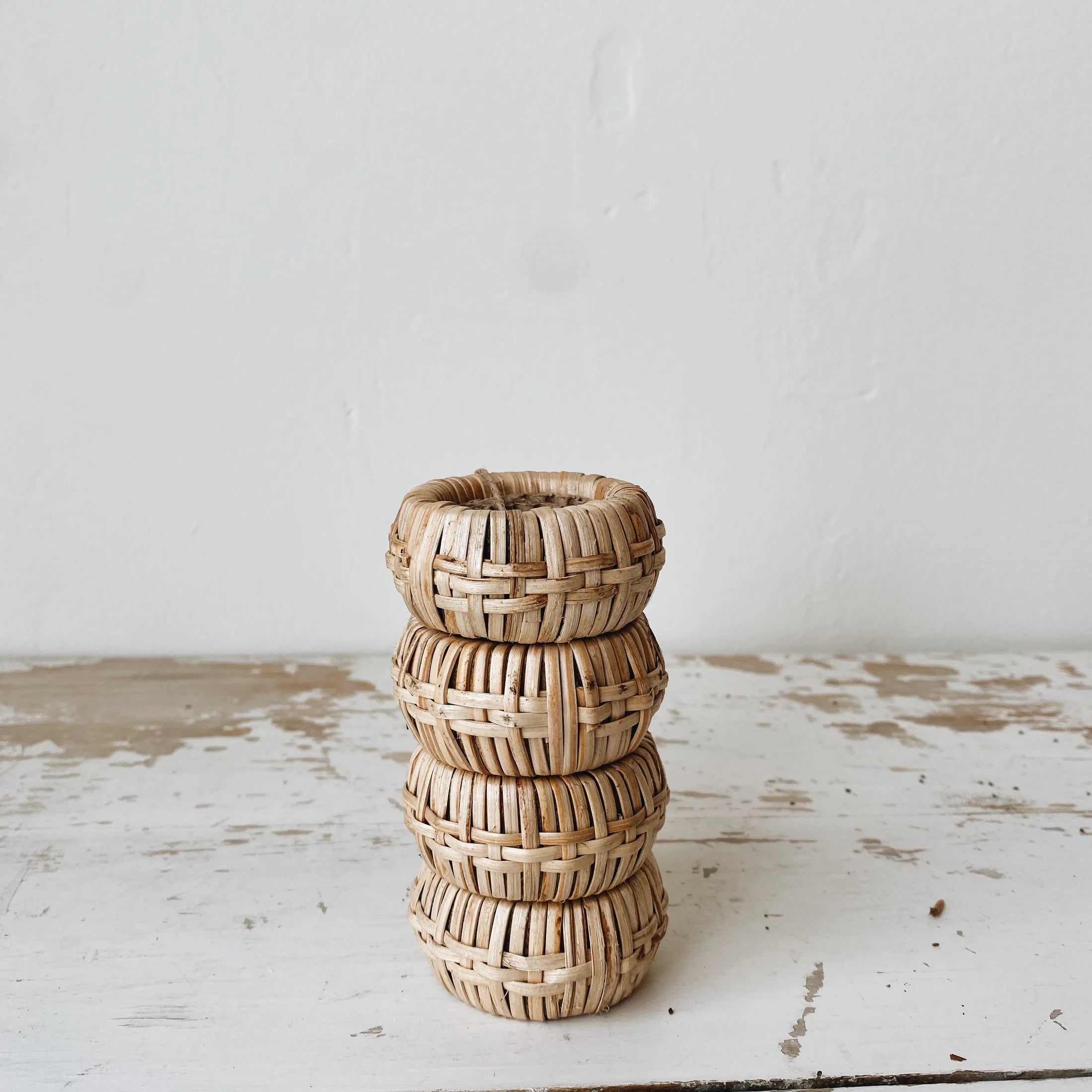 Rattan Napkin Rings Set