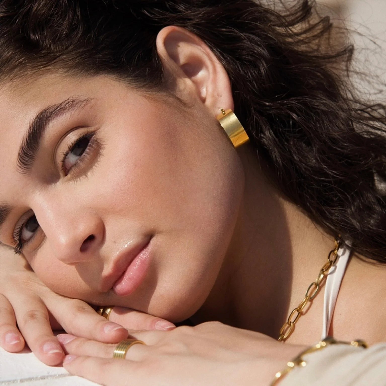 Lia Wide Hoop Earring