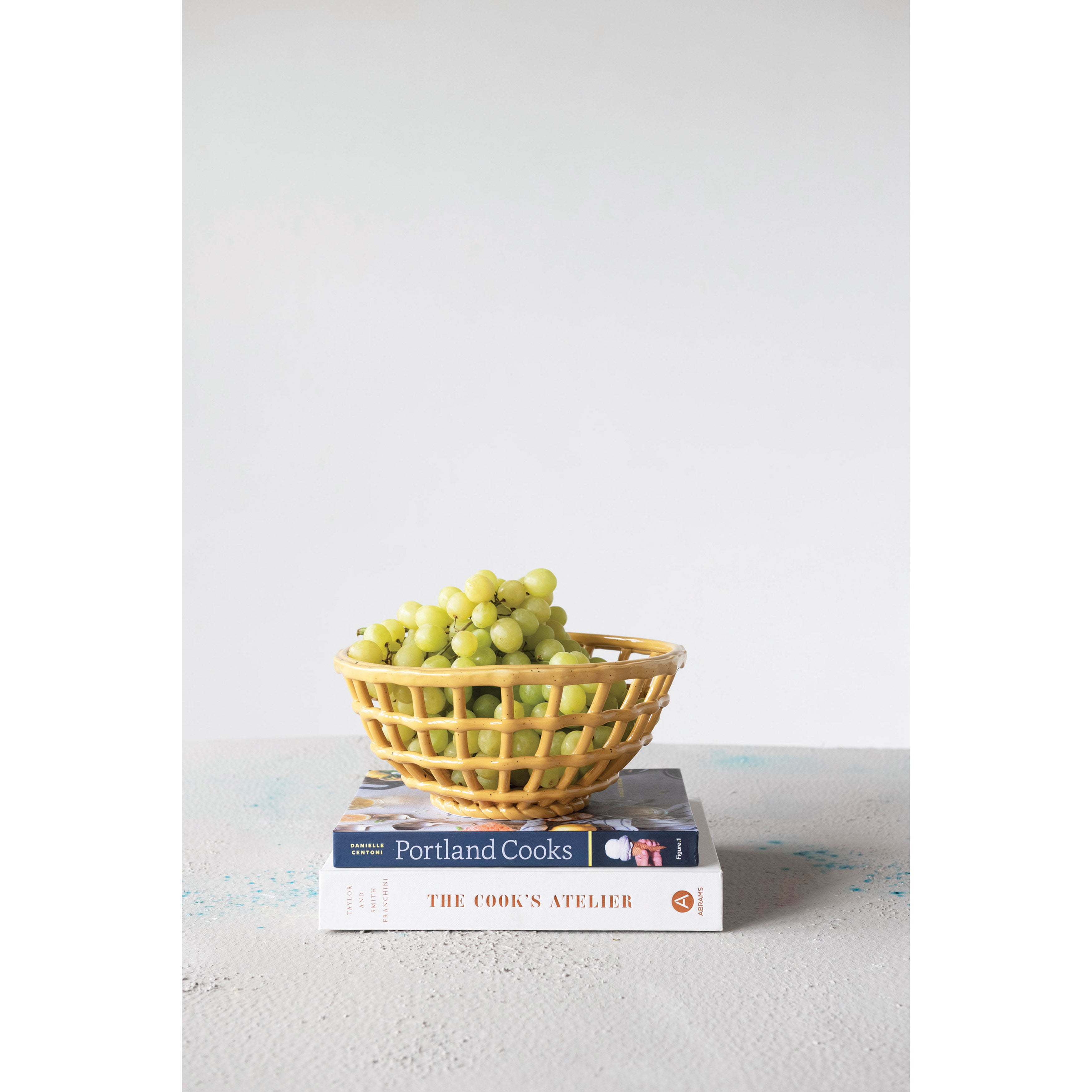 Stoneware Basket Bowl