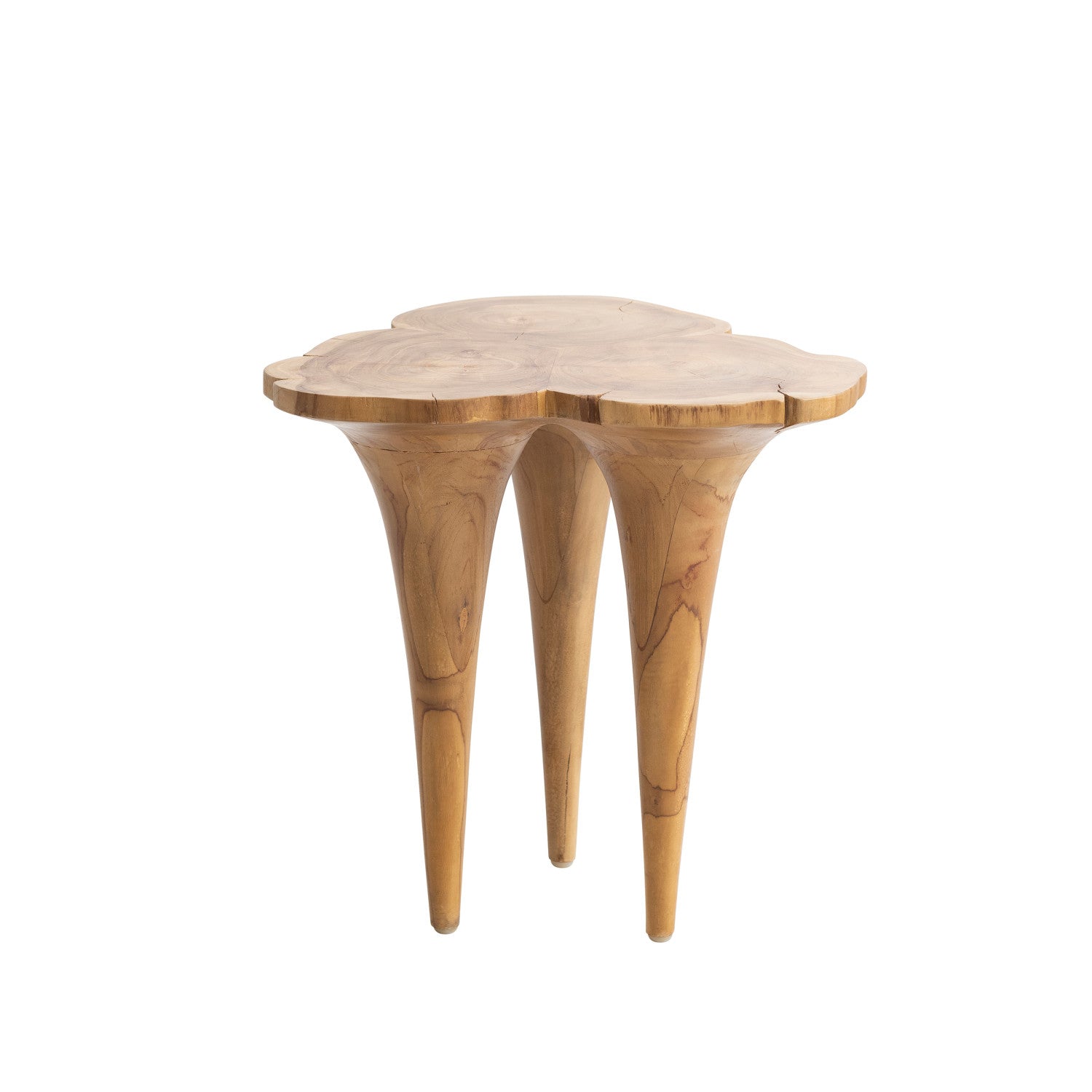 Teakwood Root Live Edge Side Table