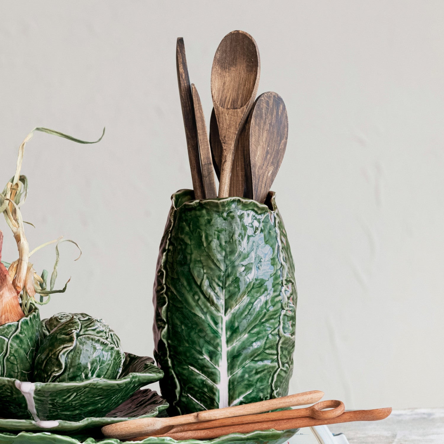 Stoneware Cabbage Vase