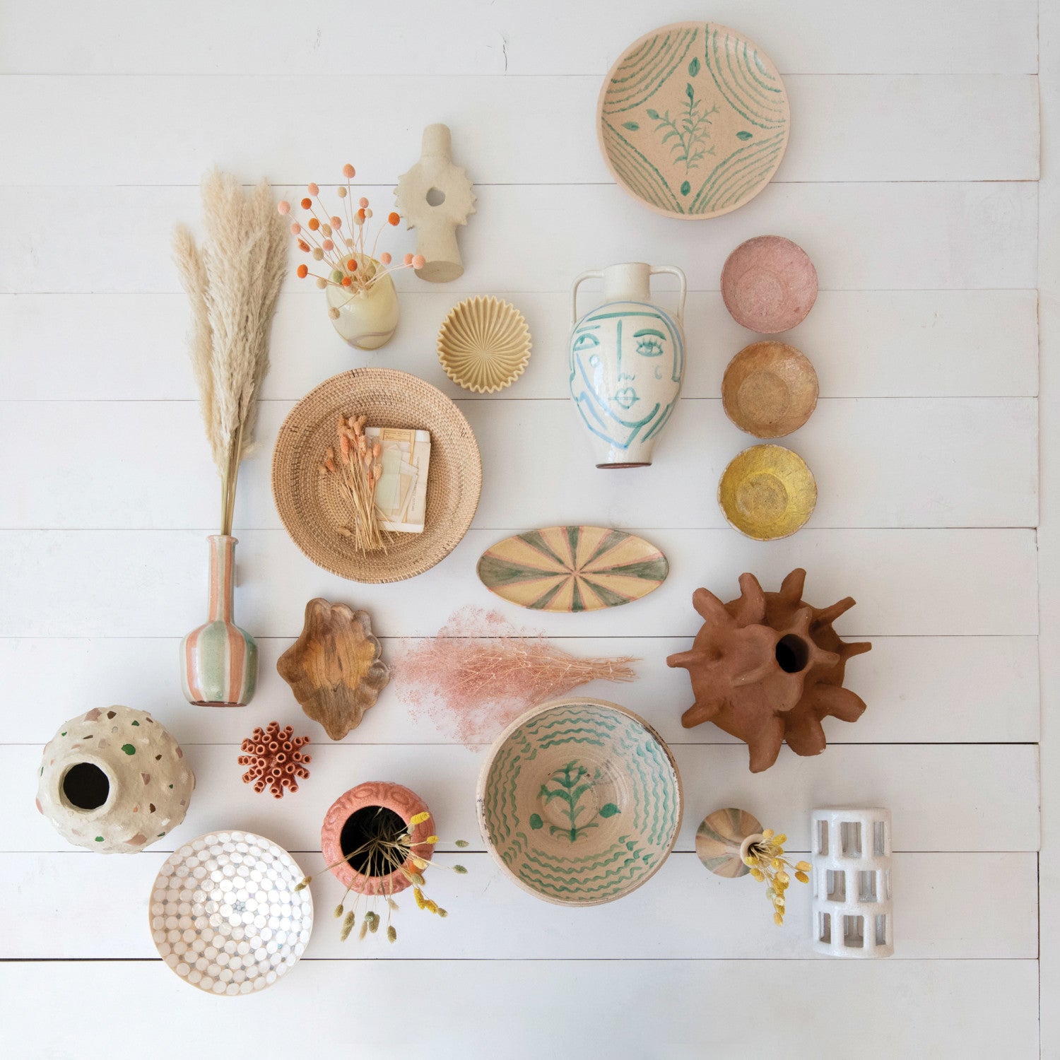 Hand-Painted Terra-cotta Bowl