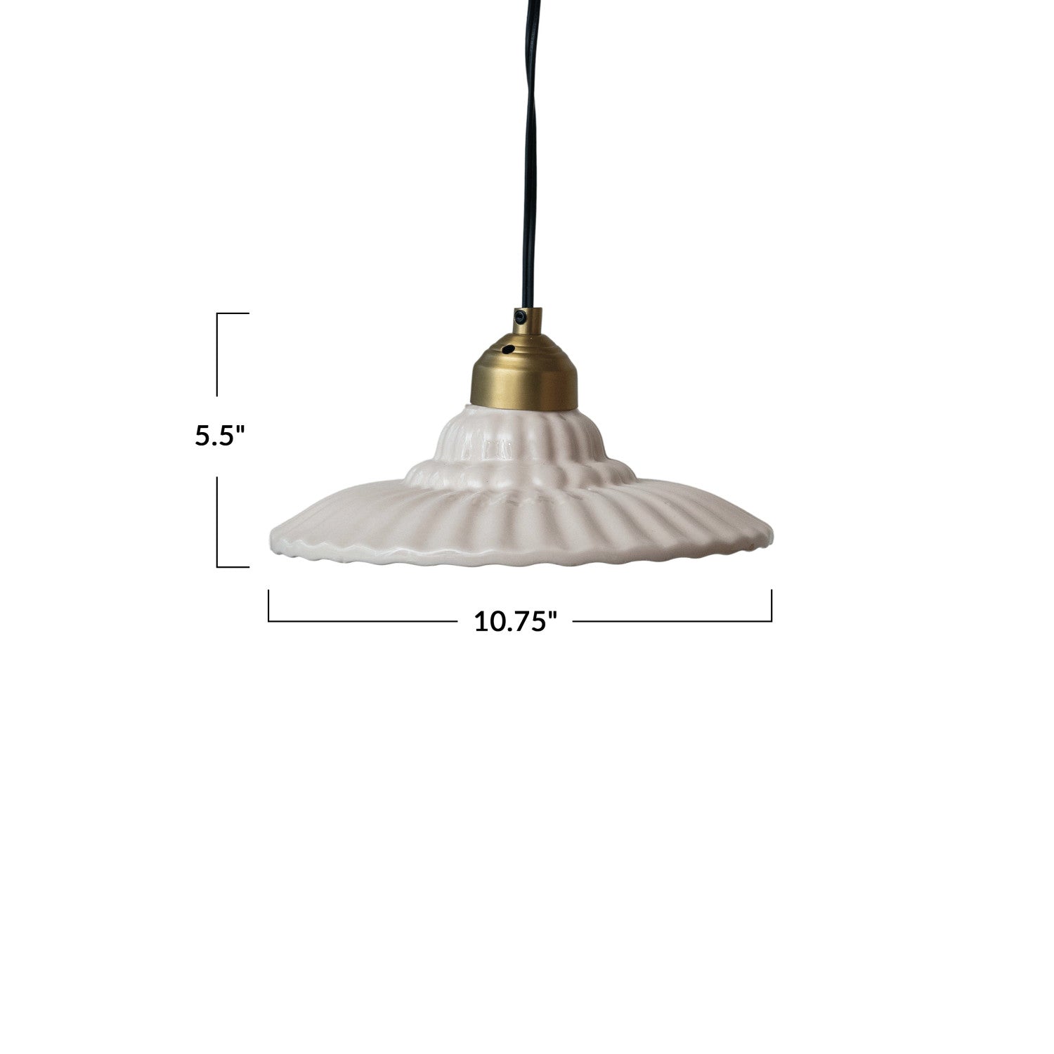 Pleated Pendant Lamp