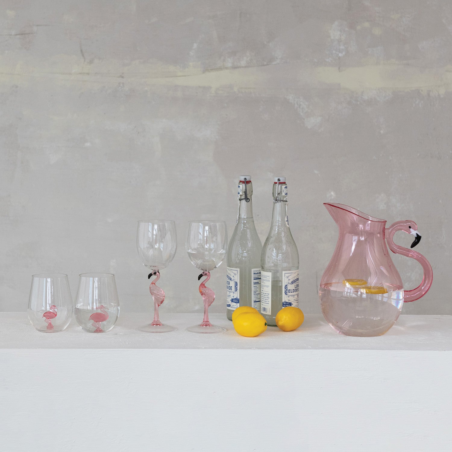 Flamingo Stem Wine Glass